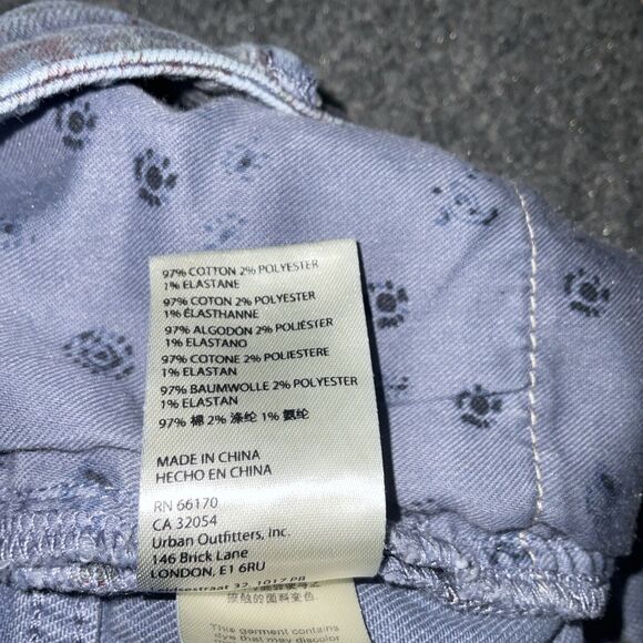 Pilcro Anthropologie Jeans Womens Size 29 Blue Denim Floral Slim Boyfriend - Picture 10 of 11